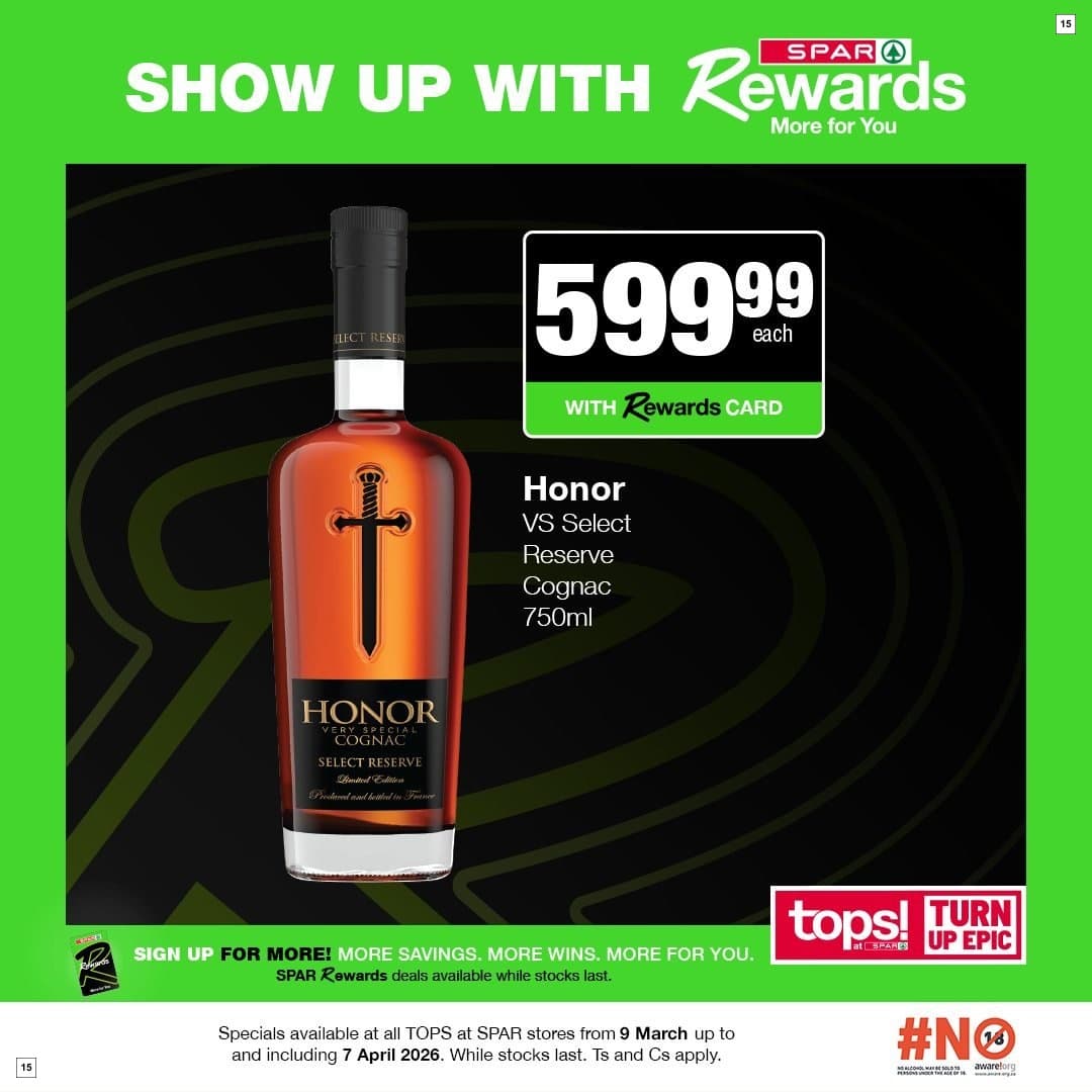 Tops At Spar Specials 09 Mar - 07 Apr - Page 15