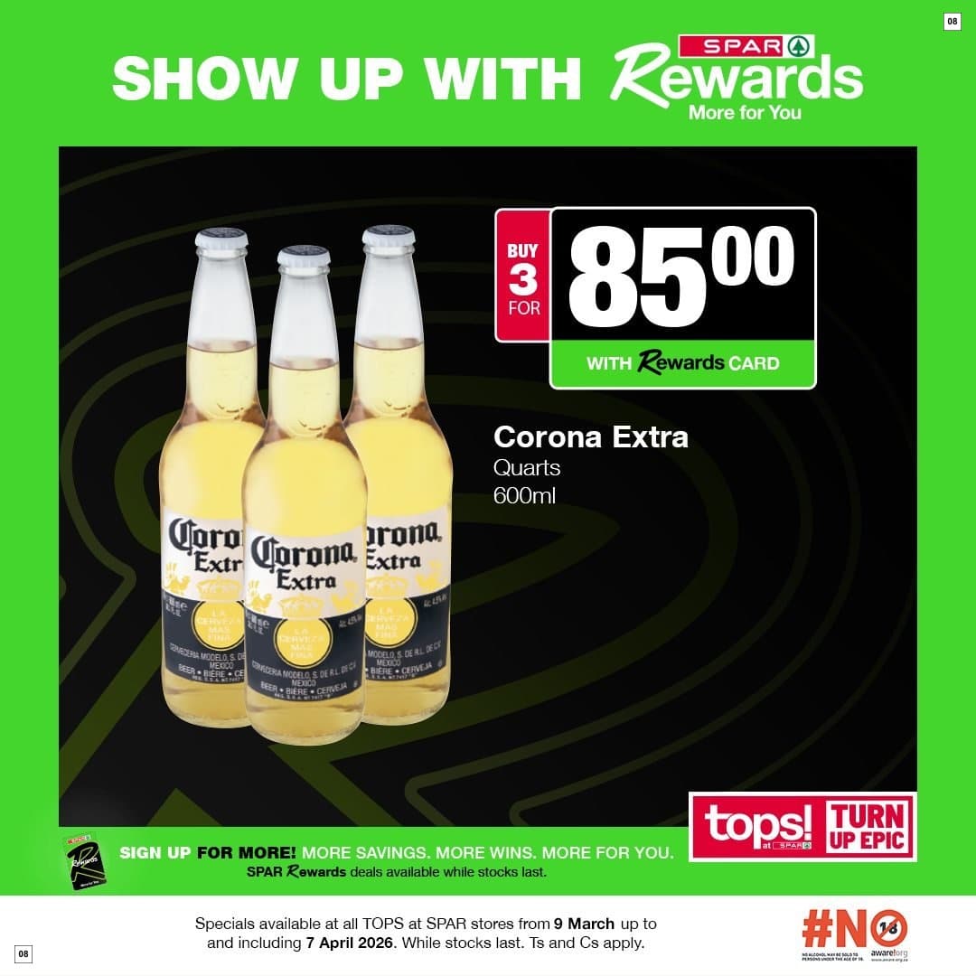 Tops At Spar Specials 09 Mar - 07 Apr - Page 8