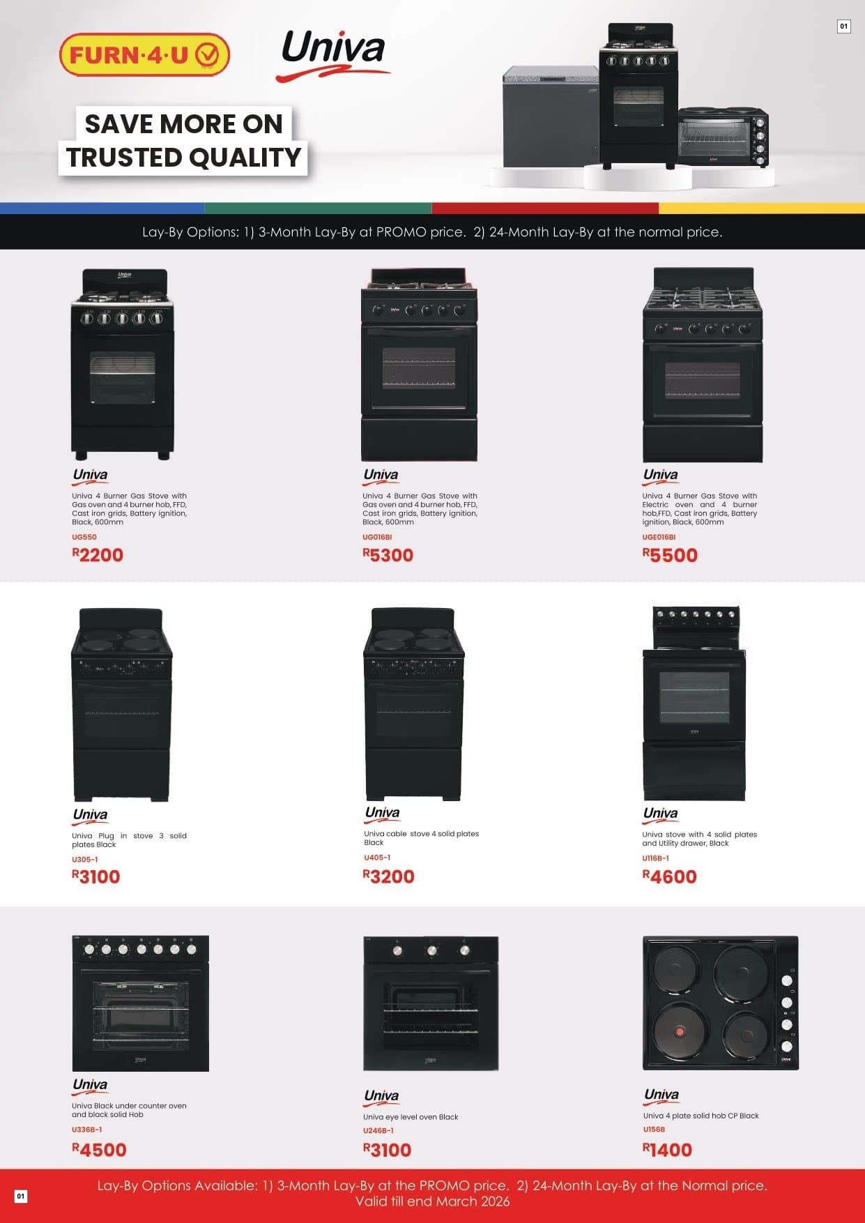 Furn 4 U Specials 20 Mar - 31 Mar