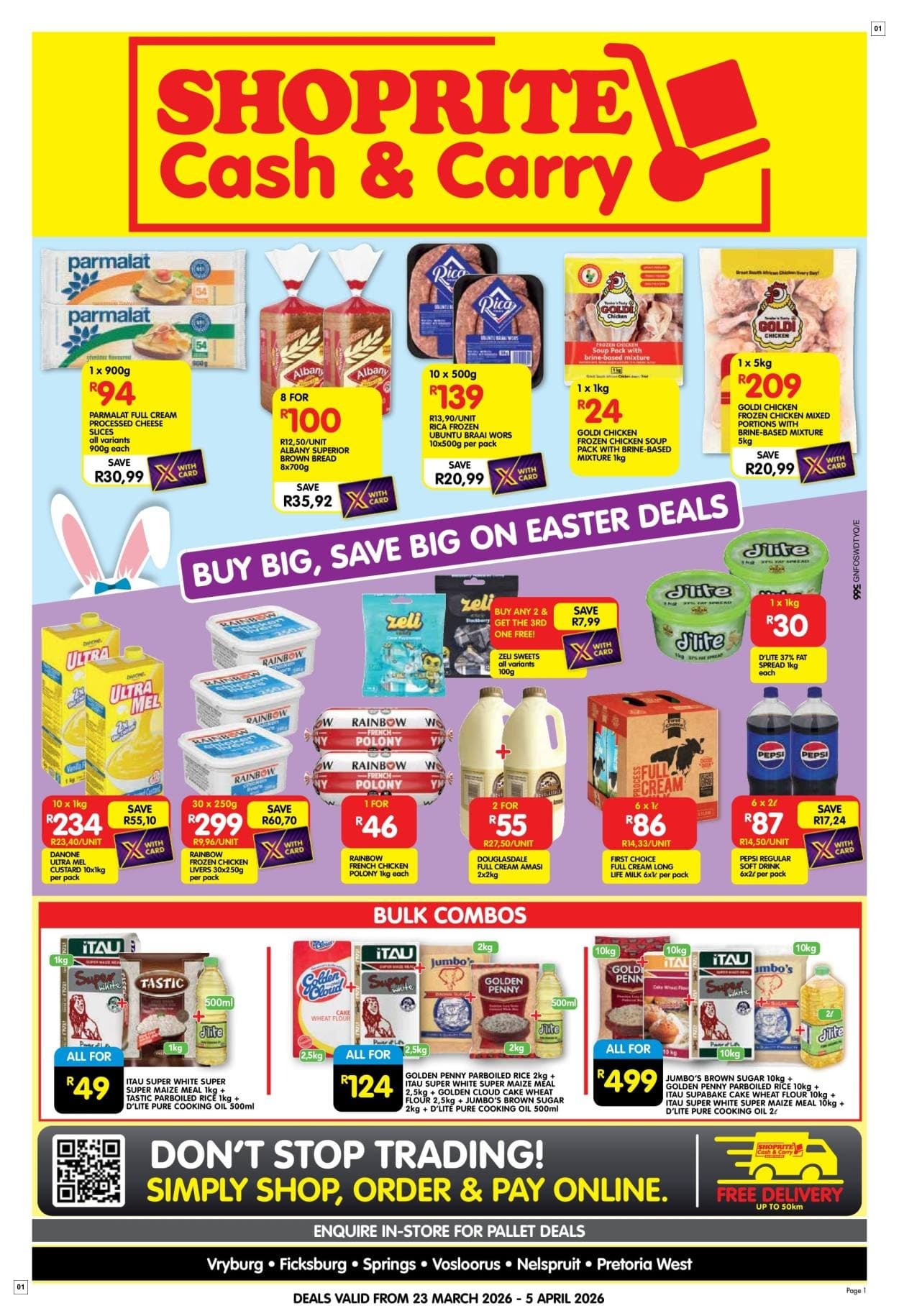Shoprite Easter Deals Gauteng