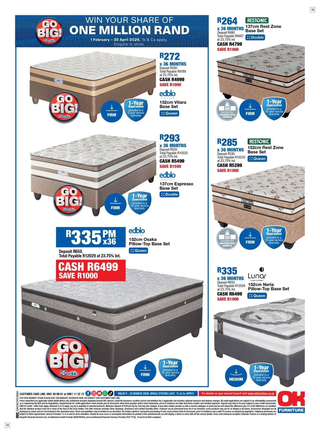 OK Furniture Specials 09 Mar - 22 Mar - Page 12