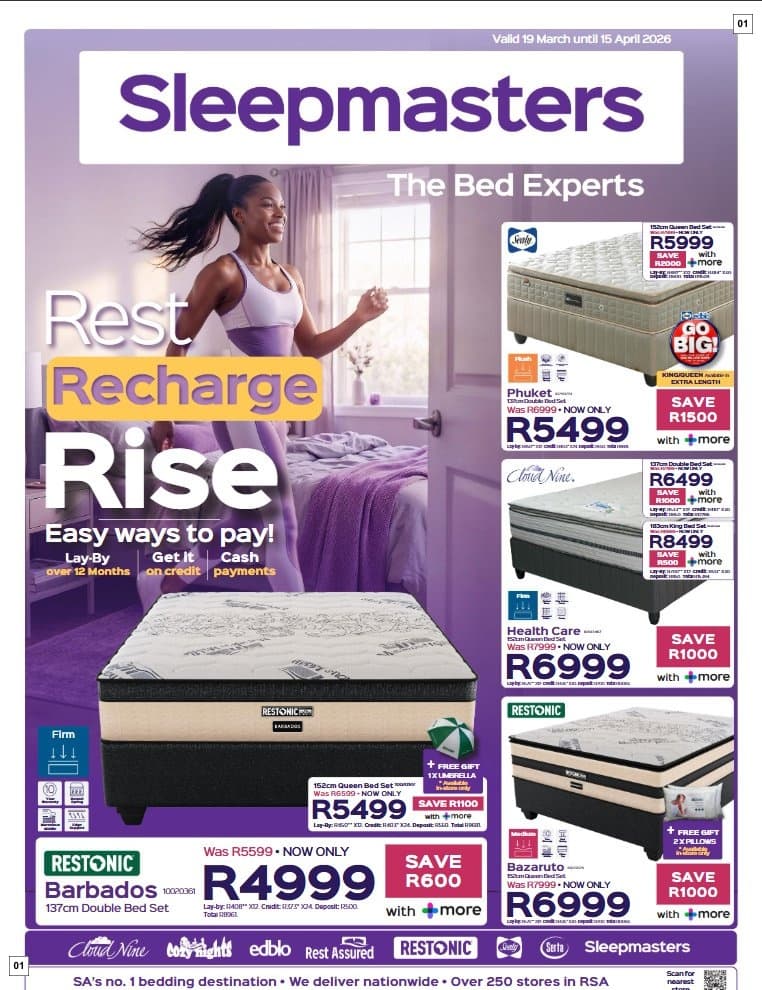 Sleepmasters Latest Catalogue
