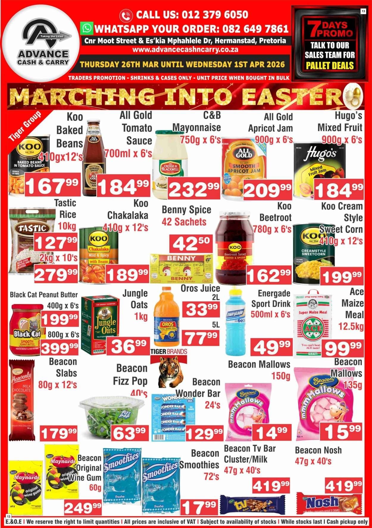 Advance Cash & Carry Catalogue - Marching in - Page 13