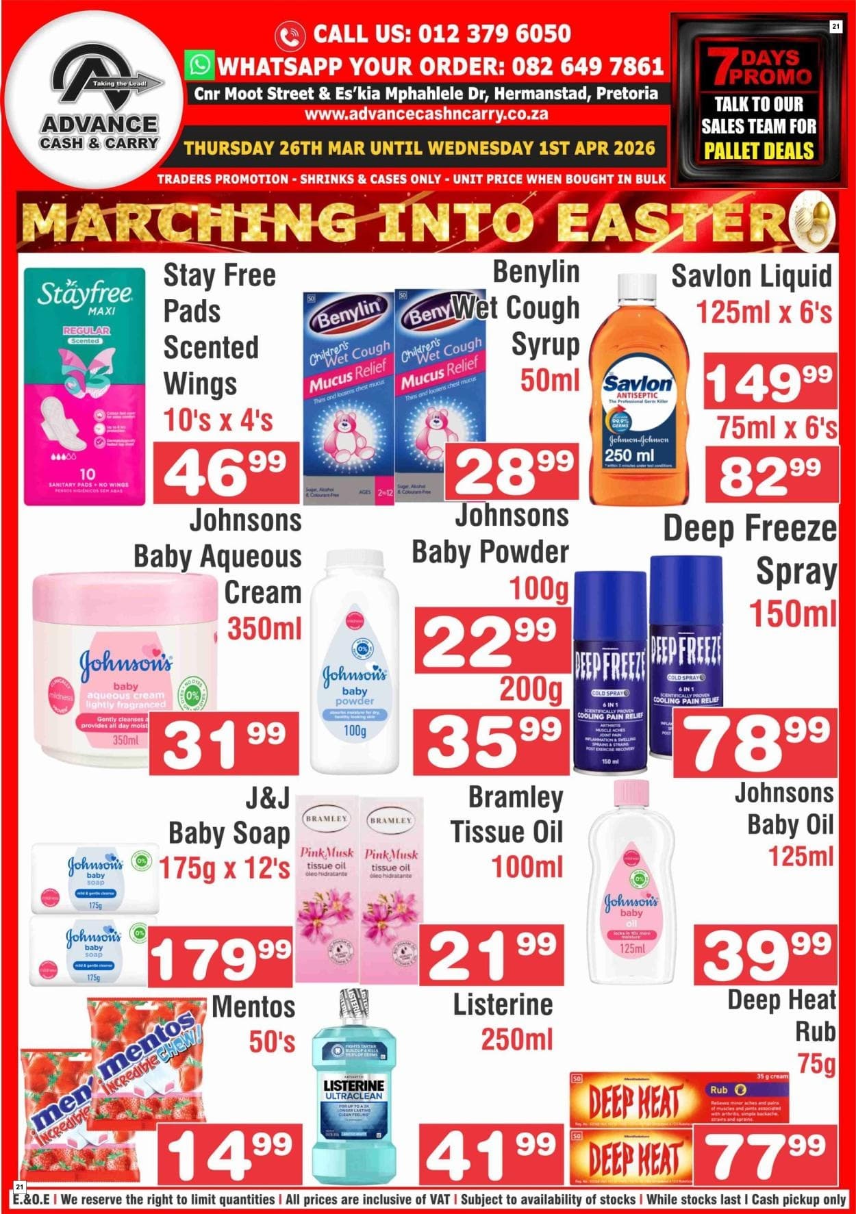 Advance Cash & Carry Catalogue - Marching in - Page 21