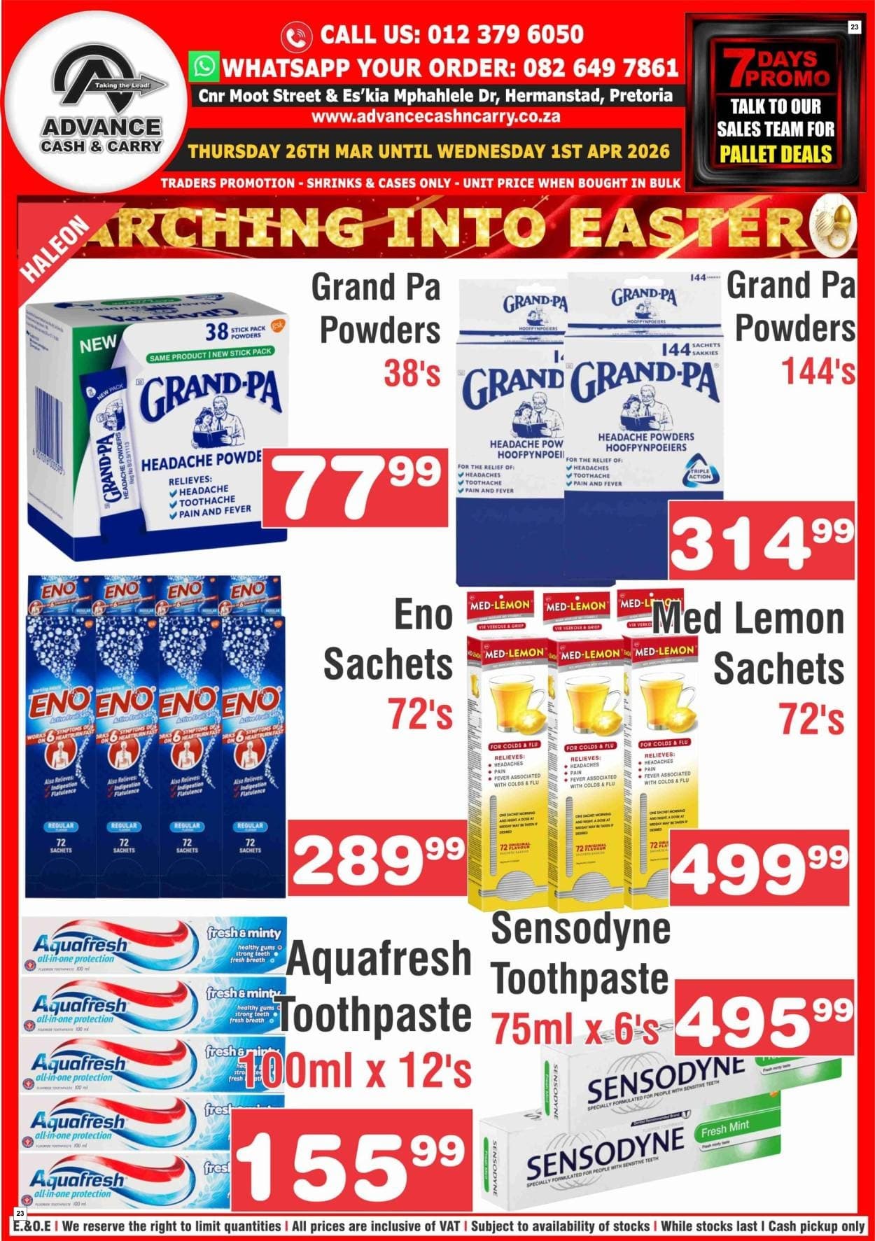 Advance Cash & Carry Catalogue - Marching in - Page 23