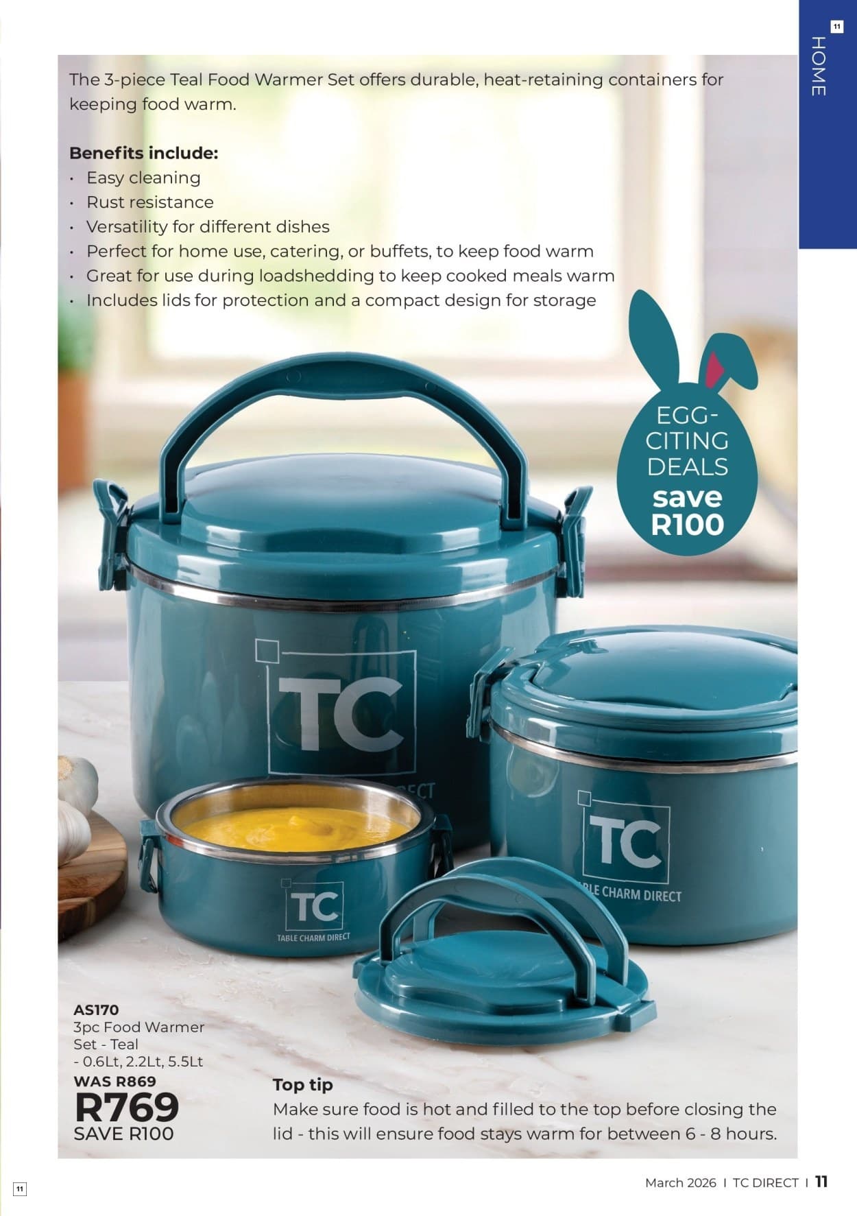 Table Charm Direct Specials 01 Mar - 31 Mar - Page 11