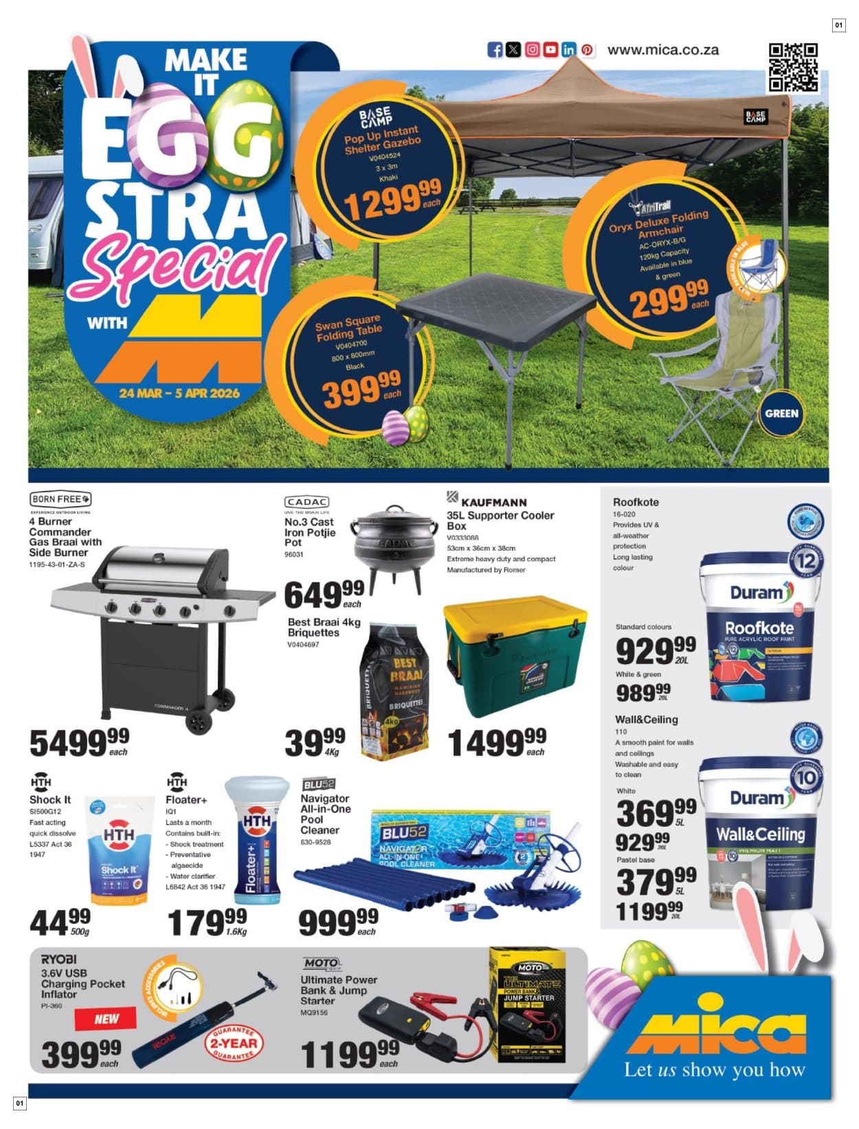 Mica Specials 24 Mar - 05 Apr