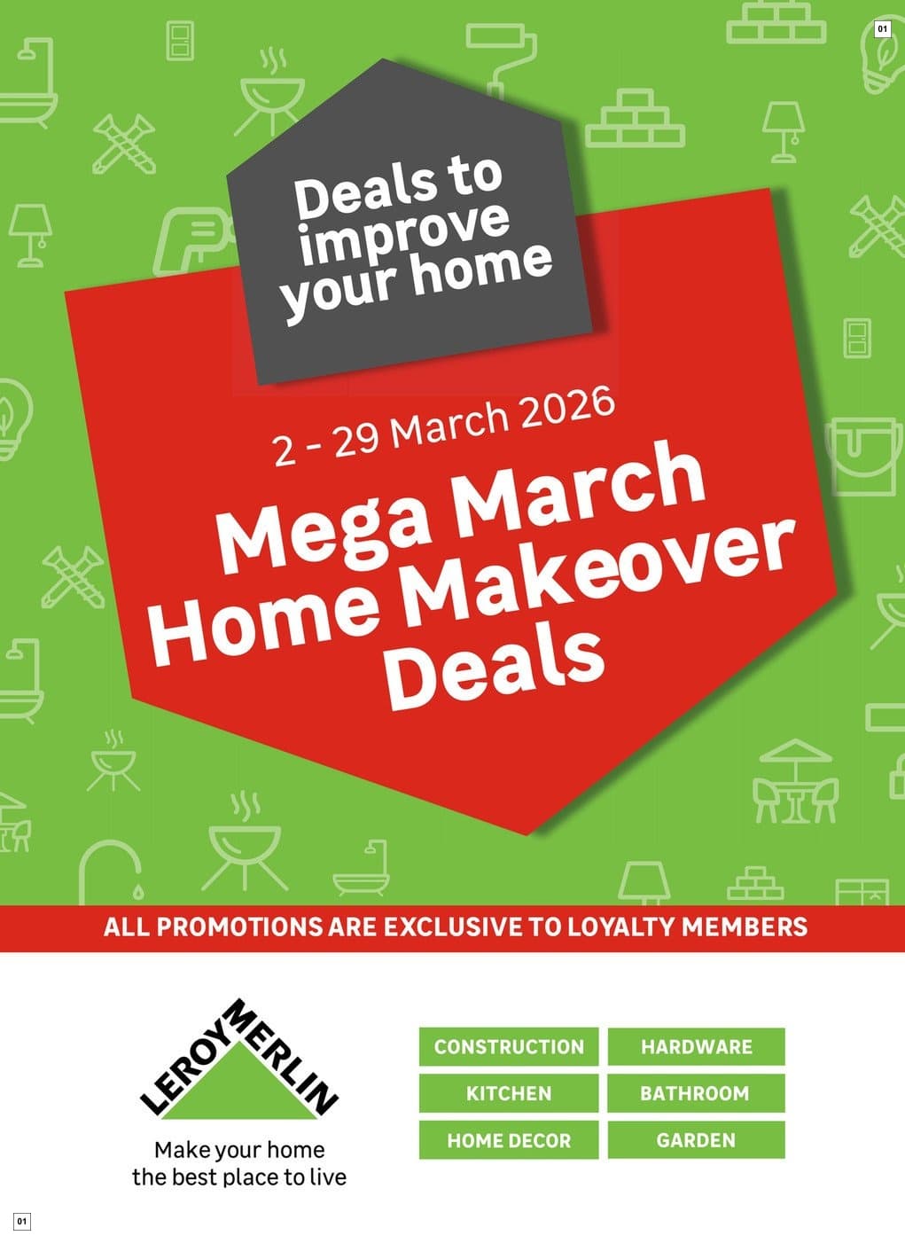 Leroy Merlin Mega March Home Makeover Deals